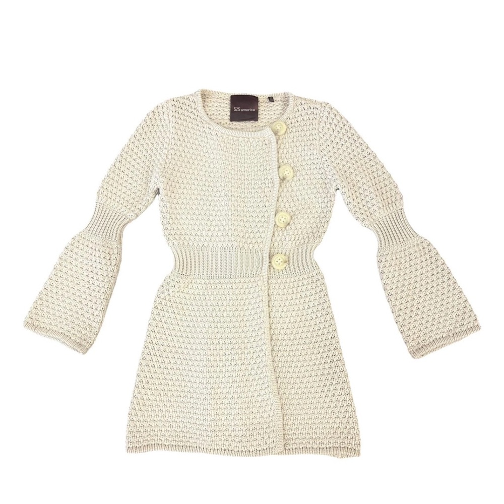 525 American Medium Weight Chunky Warm Cozy Knitted Sweater Dress MEDIUM Holiday